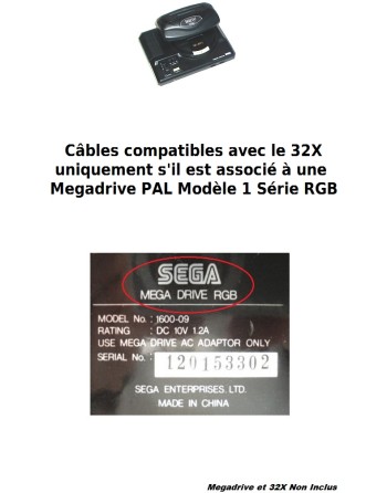 Kit Câbles Stéréo MD1 + 32X [NEUF]