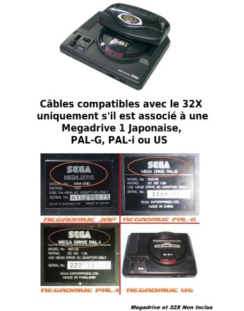 Kit Câbles Stéréo MD1 + 32X [NEUF]