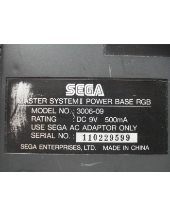 MASTER SYSTEM II 50 / 60 Hz