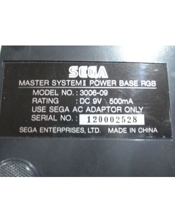 MASTER SYSTEM II 50 / 60 Hz