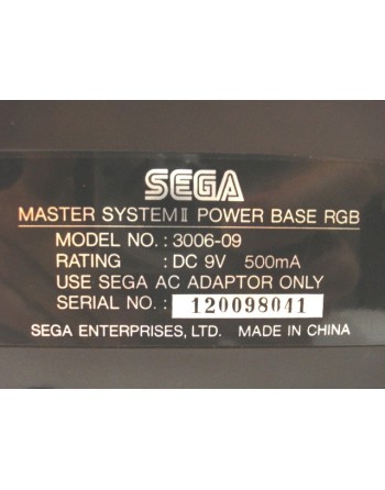 MASTER SYSTEM II 50 / 60 Hz