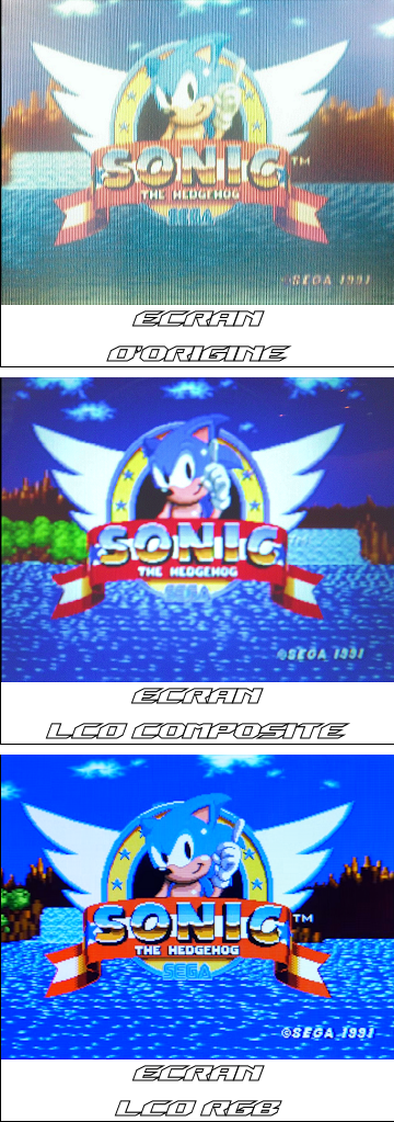 Nomad Original Screen VS LCD Composite VS LCD RGB